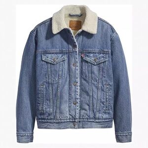 Levi's Blue Denim Jacket with Sherpa Lining